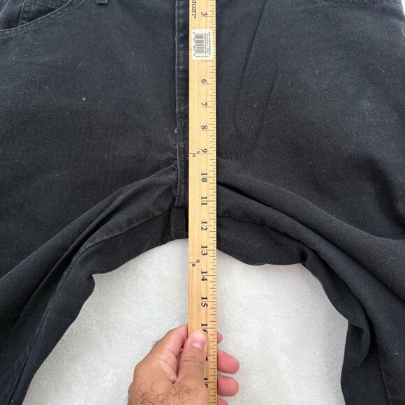 Dickies Pants Men 34x32 Black Canvas Carpenter Workwear Straight Leg - Picture 5 of 10